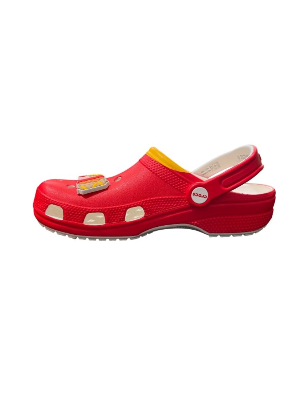 Crocs x McDonalds Womens Size 9 / Mens 7 Red Clogs with Fries Food Charms NEW - Picture 10 of 10